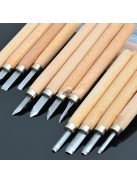 12 db-os professzionális fafaragó véső kéziszerszám készlet