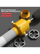 7 darabos elektromos lefolyócső menetfúró szerszámkészlet