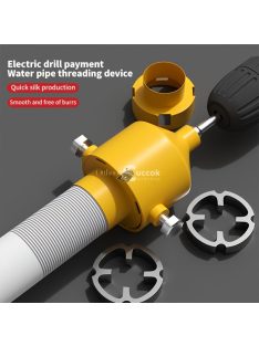   7 darabos elektromos lefolyócső menetfúró szerszámkészlet