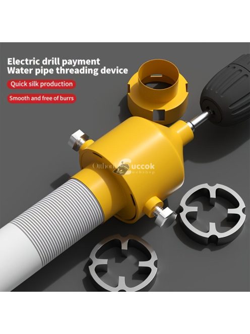 7 darabos elektromos lefolyócső menetfúró szerszámkészlet