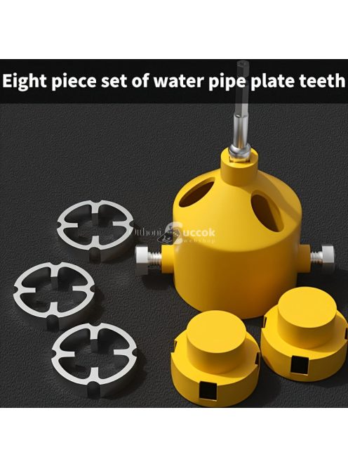 7 darabos elektromos lefolyócső menetfúró szerszámkészlet