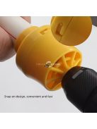 7 darabos elektromos lefolyócső menetfúró szerszámkészlet