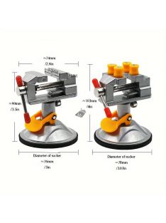   Alumíniumötvözet Univerzális Tapadókorongos Asztali Satu