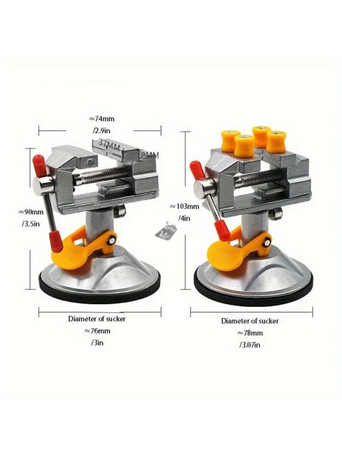 Alumíniumötvözet Univerzális Tapadókorongos Asztali Satu