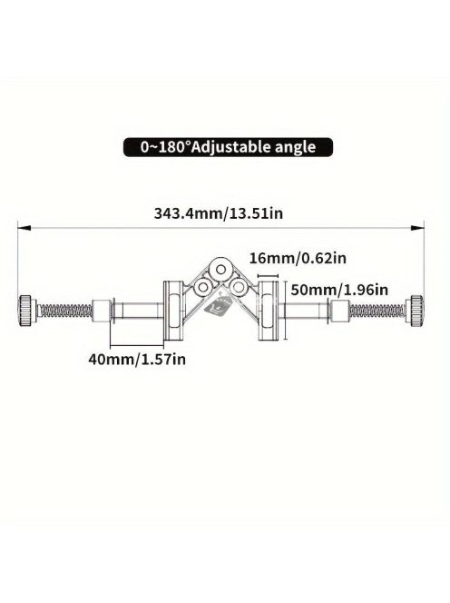 Állítható Kialakítású Sokoldalú Alumínium Ötvözet Szögcsipesz