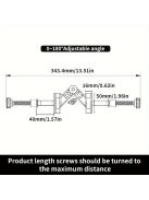 Állítható Kialakítású Sokoldalú Alumínium Ötvözet Szögcsipesz