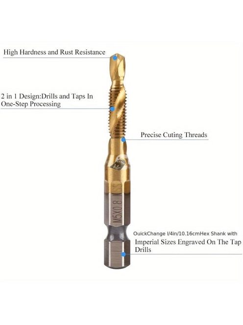 6 darabos titán fúrószár készlet