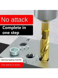 Hatlapfejű kombinált fúró és menetfúró készlet