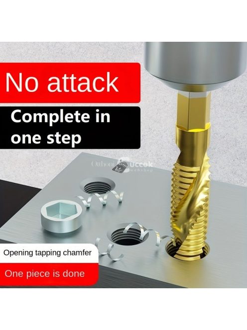 Hatlapfejű kombinált fúró és menetfúró készlet