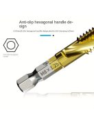 Hatlapfejű kombinált fúró és menetfúró készlet