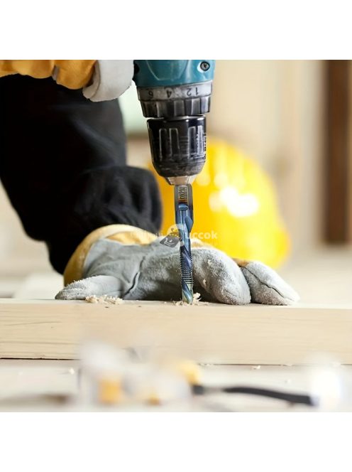 6db Titán Bevonatú Hatlapú Szárú HSS Csavarmenetes Metrikus Menetfúrófej