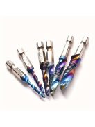 6db Titán Bevonatú Hatlapú Szárú HSS Csavarmenetes Metrikus Menetfúrófej