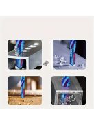 6db Titán Bevonatú Hatlapú Szárú HSS Csavarmenetes Metrikus Menetfúrófej