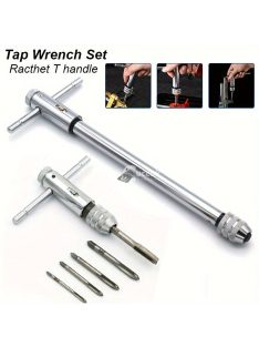 Menetfúró Kulcs, Állítható Racsnis Fogantyúval