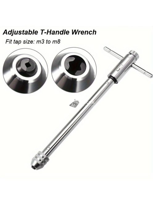 Menetfúró Kulcs, Állítható Racsnis Fogantyúval