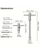 Menetfúró Kulcs, Állítható Racsnis Fogantyúval