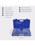 60 db-os mester hatlapú menetfúró készlet