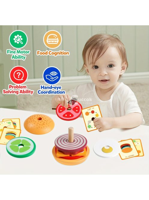 Montessori szendvics készítő játék