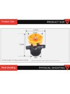 Külső menetes, automata forgó 360 fokos öntözőfej