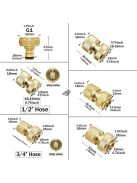 réz csap gyorscsatlakozó