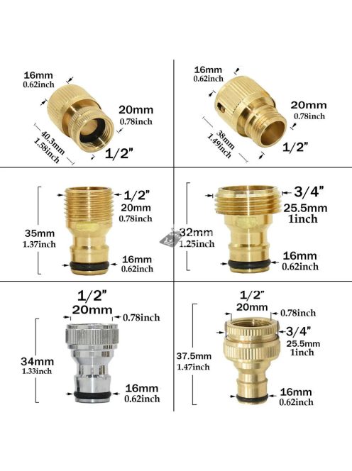 réz csap gyorscsatlakozó