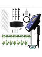 Napelemes öntözőrendszer – automatikus csepegtető öntöző készlet, önöntöző eszköz, 2000 mAh akkumulátorral"