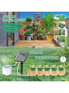 Napelemes öntözőrendszer – automatikus csepegtető öntöző készlet, önöntöző eszköz, 2000 mAh akkumulátorral"
