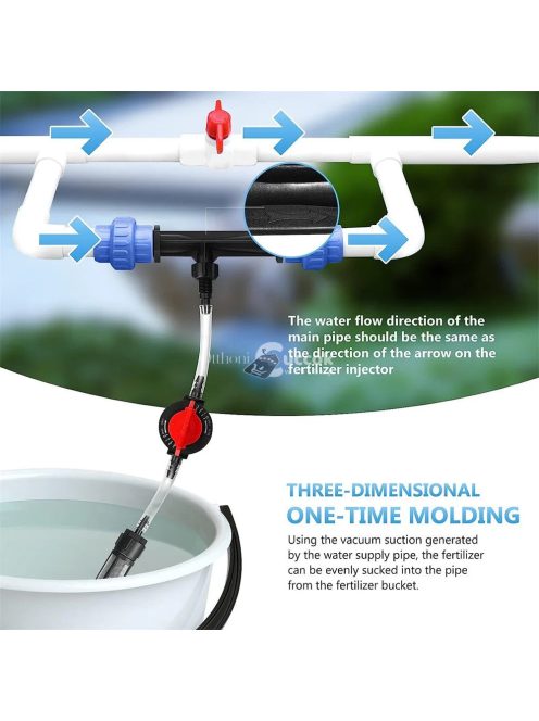 Mezőgazdasági öntözés Venturi műtrágyabejuttató készlet