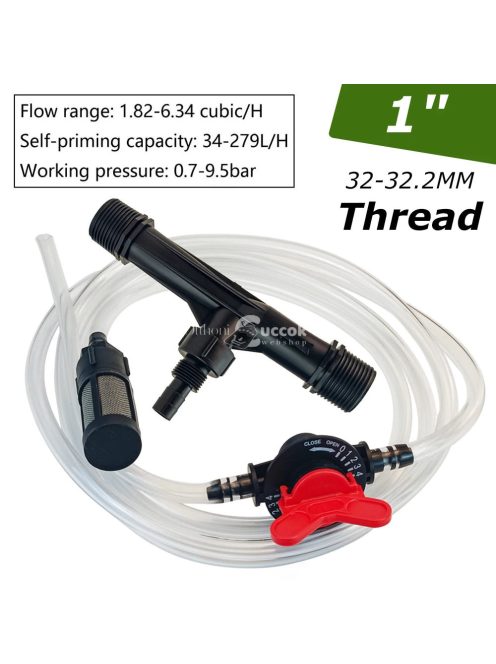 Mezőgazdasági öntözés Venturi műtrágyabejuttató készlet