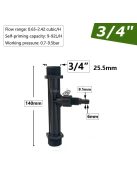 Mezőgazdasági öntözés Venturi műtrágyabejuttató készlet