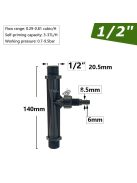 Mezőgazdasági öntözés Venturi műtrágyabejuttató készlet