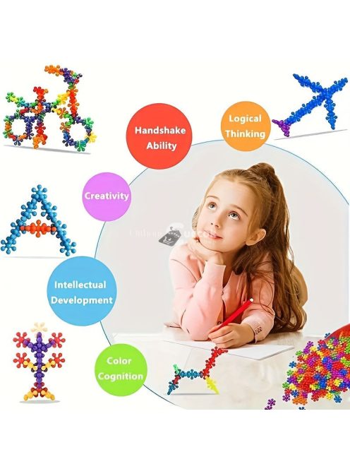 STEM egymásba helyezhető virág alakú építőkockák