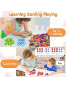 STEM egymásba helyezhető virág alakú építőkockák