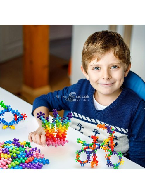 STEM egymásba helyezhető virág alakú építőkockák