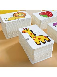   Állat- és gyümölcstema-alapú párosító kirakós kártyák