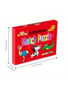 Állat- és gyümölcstema-alapú párosító kirakós kártyák