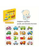 Állat- és gyümölcstema-alapú párosító kirakós kártyák