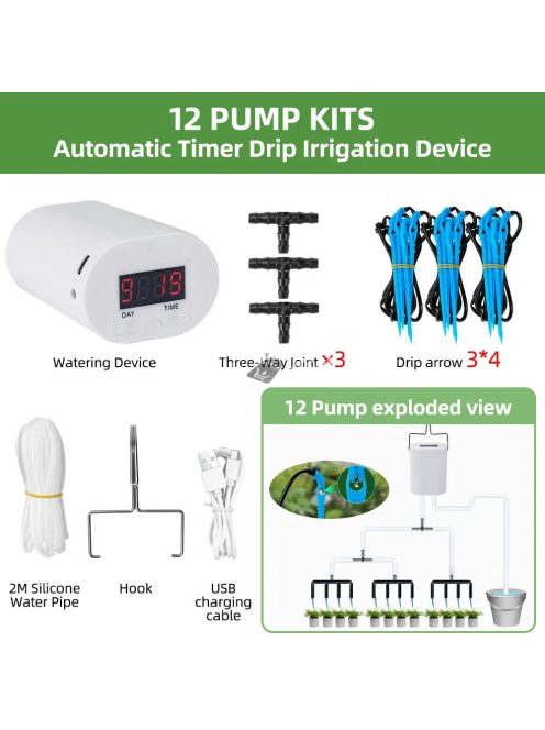 16 fejes automatikus öntöző pumpa vezérlő