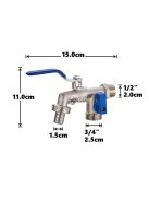 cinkötvözet kerti csap vízelosztó