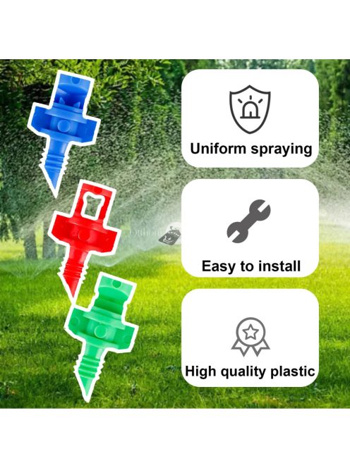 300db 360 fokos törésfúvóka – mikroszóró permetező, kerti öntözőrendszerhez