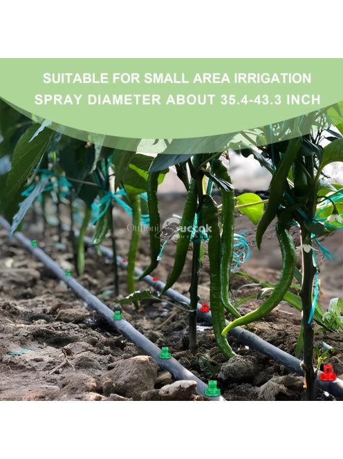 300db 360 fokos törésfúvóka – mikroszóró permetező, kerti öntözőrendszerhez