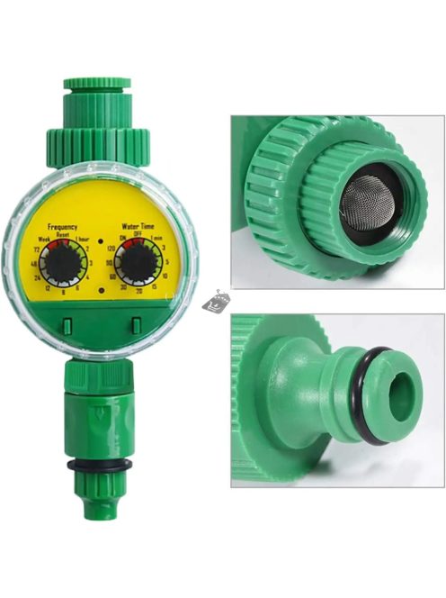 Zöld műanyag kerti elektronikus automata öntöző időzítő