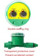 Zöld műanyag kerti elektronikus automata öntöző időzítő