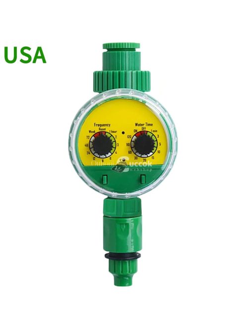 Zöld műanyag kerti elektronikus automata öntöző időzítő