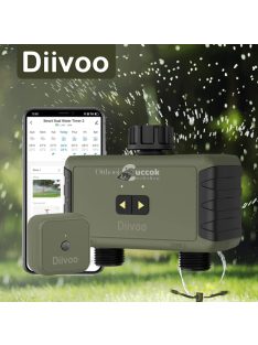   Diivoo automatikus öntöző vezérlő – vízidőzítő, Wi-Fi vezérlésű vízcsap szelep