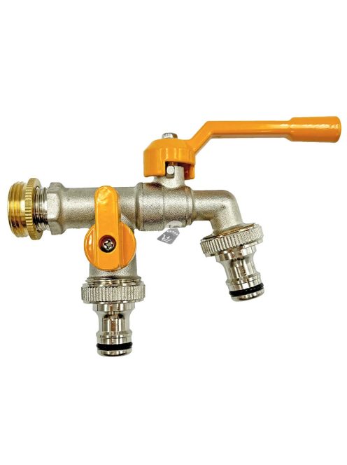 Réz csapadapter IBC víztartályhoz öntöző csatlakozóval