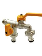 Réz csapadapter IBC víztartályhoz öntöző csatlakozóval