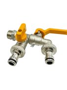 Réz csapadapter IBC víztartályhoz öntöző csatlakozóval