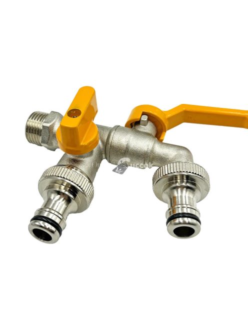 Réz csapadapter IBC víztartályhoz öntöző csatlakozóval