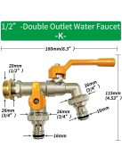 Réz csapadapter IBC víztartályhoz öntöző csatlakozóval